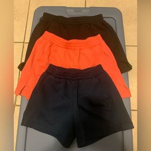 3 pairs of athletic works kids shorts used good condition